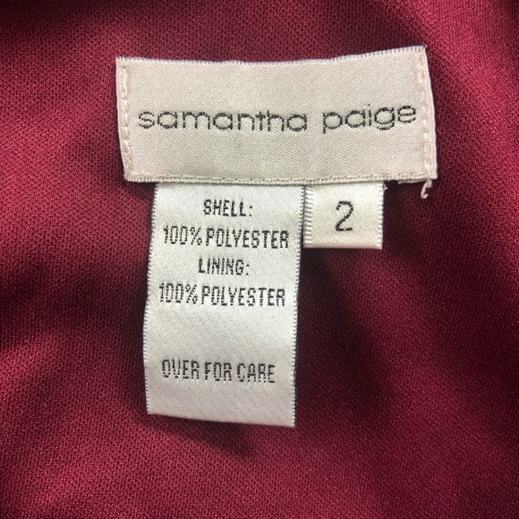 Maroon Samantha Paige bridesmaid dress - Picture 6 of 6